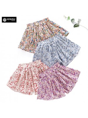 Bambina Pantaloncini Larghi Gonna Pantaloncino Girl Flower Shorts CHTRA02 - 6